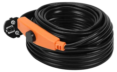 Produktbild von 8m 128W Heizkabel Frostschutz Heizleitung Frostschutzkabel Rohrbegleitheizung selbstregulierend mit Thermostat IP68