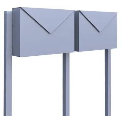 Produktbild von Briefkastenanlage Letter for Two in Grau Metallic