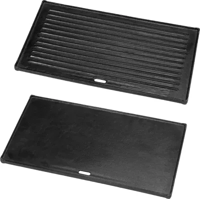 Image de Plaque de gril à gaz en fonte 41x22 cm striée / lisse