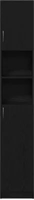 Produktbild von vidaXL Badschrank Schwarz Eichen-Optik 32x25,5x190 cm Holzwerkstoff