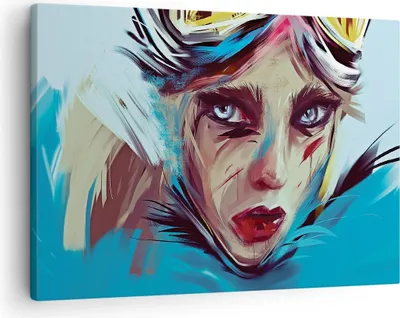 Produktbild von Bild auf Leinwand - Leinwandbild - Einteilig - Stück Modern Frau - 70x50cm - Wand Bild - Wanddeko - Wandbilder - Leinwanddruck - Bilder - Wanddekoration - Leinwand bilder - Wandbild - AA70x50-4650