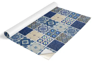 Obrázek produktu pro Fólie na nábytek Tulup – samolepicí fólie na nábytek – samolepicí fólie 100 x 50 cm – fólie na skříně – fólie na nábytek – fólie do kuchyně – voděodolná – omyvatelná – samolepicí – bez vzduchových bublin – stylové dlaždice