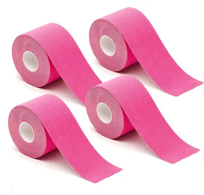 Productafbeelding van 4 stuks kinesiotape in verschillende kleuren - roze