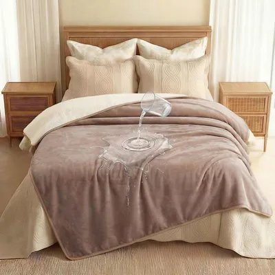 Immagine prodotto di Coperta impermeabile e lavabile per cani, colore kaki, taglia L (145x165 cm)