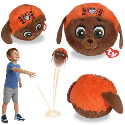 Produktbild von TY Paw Patrol ZUMA Plüschball, BEANIE BOUNCERS, Geschicklichkeitsspielzeug, 10 cm