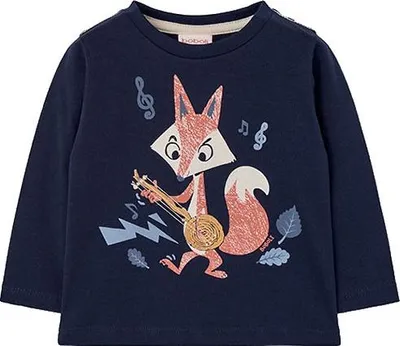 Produktbild von Boboli Knit Basic Langarm-t-shirt Blau 6 Years Junge Blau 6 Years