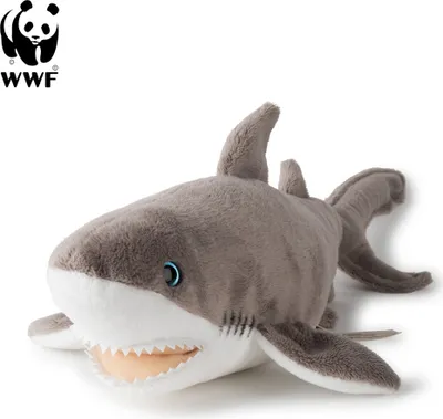 Produktbild von WWF Plüschtier Weißer Hai (38cm) lebensecht Kuscheltier Stofftier Plüschfigur Hai
