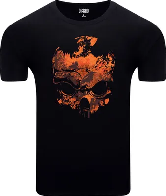 Produktbild von Diarbo Herren T-Shirt mit Gruseliger Druck Schädel Schwarz Gr.XS
