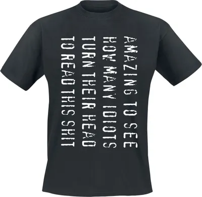 Produktbild von Sprüche T-Shirt Herren Amazing To See... schwarz M