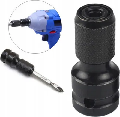 Produktbild von SATRA | Stecknuss Adapter, 1/2 Zoll Vierkantantantrieb auf 1/4 Zoll Sechskantschaft, für Schlagratschenschlüssel, Schlagschrauber Adapter Bit