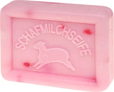 Produktbild von Ovis Schafmilchseife Himbeer Spritz, 100% Bio, für die tägliche Dusche, eckig, 100 g