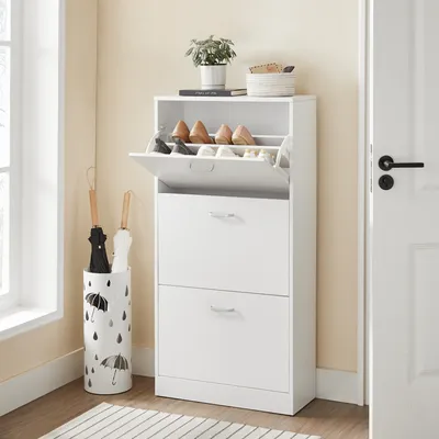 Produktbild von Botník 3 úrovně bílý MODERN