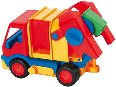 Produktbild von WADER Basics Müllwagen Müllauto LKW mit Mülltonne