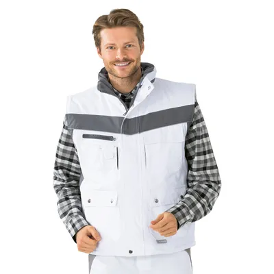 Produktbild von PLANAM Winterweste PLALINE 2583-weiß/zink  Größe L