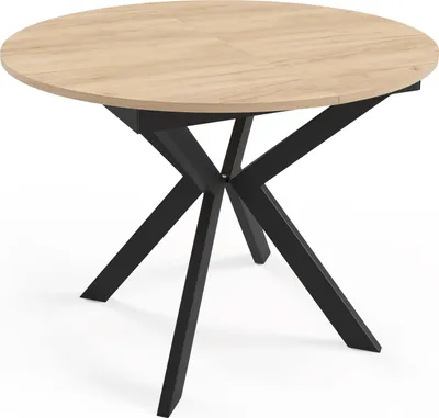 Immagine prodotto di FURNLUX Tavolo da pranzo Leia Beige 100cm / Colore principale: Beige / Dimensioni: 100 x 78 x 138 cm