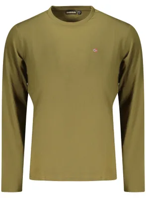 Produktbild von Grünes Herren Langarmshirt, Regular Fit mit Stickerei und Logo