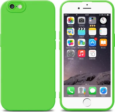 Produktbild von Cadorabo Hülle für Apple iPhone 6 PLUS / 6S PLUS Schutz Hülle in Grün TPU Silikon Etui Case Handyhülle