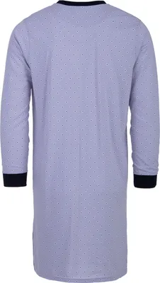 Produktbild von Nachthemd Langarm - Raute, Farbe:grau, Größe:XL