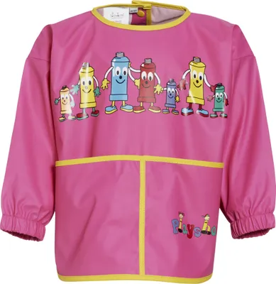 Produktbild von PLAYSHOES (515301-18-L) Malschürze mit Ärmeln, Farbe: pink, Größe: L/116