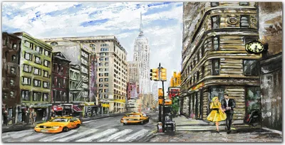 Produktbild von Coloray Bild aus Acryl 140 cm x 70 cm - Wanddekoration Küche Bild auf Acrylglas Dekoration Wohnzimmer Gehärtetes Acryl - New York City