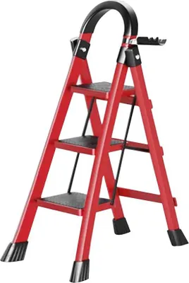 Image de Escabeaux pliants pour cuisine avec échelle - 3/4/5 marches, antidérapants et peu encombrants - Pour la cuisine et la maison