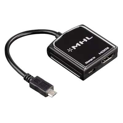 Produktbild von Hama MHL, 0,2 m, HDMI Typ A (Standard), HDMI Typ A (Standard), Schwarz