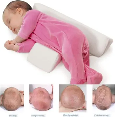 Produktbild von Baby Seitenschläferkissen Dreieck Lagerungskissen Weiß