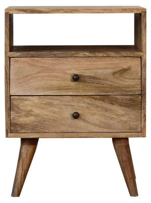 Produktbild von Artisan Furniture Massivholz Klassischer Nachttisch in Eichenoptik