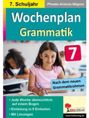 Obrázok produktu pre Wochenplan Grammatik / Klasse 7