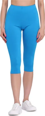 Image de Leggings 3/4 en viscose pour femmes Bellivalini BLV50-148 (Bleu, L)