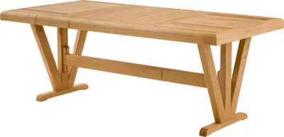 Produktbild von Eleganter Esstisch aus Holz in Braun für stilvolle Essbereiche