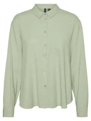 Productafbeelding van VMJESMILO LS Shirt, geweven, met halslijn