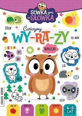 Zdjęcie produktu dla Zeszyt edukacyjny dla dzieci Sówka gra w słówka Wyrazy