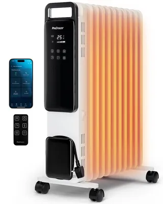 Produktbild von Pro Breeze 2500W Ölradiator mit 11 Lamellen, Smart Heizung elektrisch - Ölradiator energiesparend, 3 Heizstufen, Einstellbares Thermostat, WLAN, 24h Timer, Touch Display & Sicherheitsabschaltfunktion