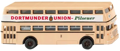 Immagine prodotto di Wiking 072206 - Autobus a due piani D2U (Büssing) in scala 1/87 - "Dortmunder Union" - Nuovo