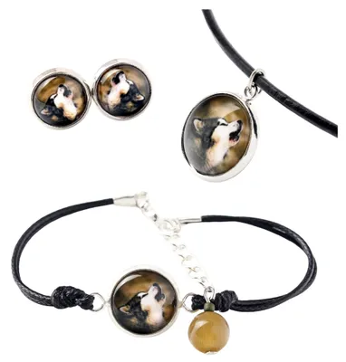 Productafbeelding van Art-Dog Sieradenset – Alaskan Malamute – met geschenkdoos