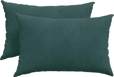 Obrázok produktu pre vidaXL Vankúš na pohovku 2 kusy tmavozelený 60 x 40 cm manšestrová látka