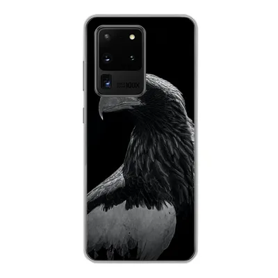 Produktbild von MuchoWow® Handyhülle Schutzhülle Hülle für Samsung Galaxy S20 Ultra Adler - Nahaufnahme - Schnabel Silikon Softcase Handy Hülle - Karteninhaber