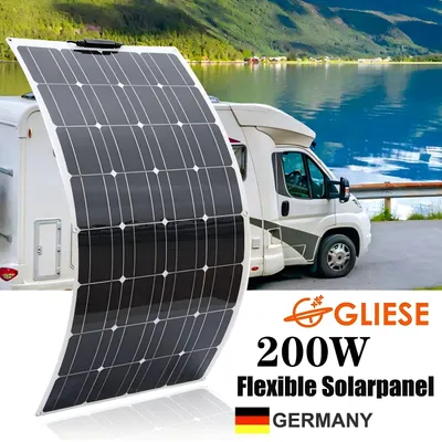 Immagine prodotto di 200W Pannello solare flessibile Pannello solare monocristallino Camper Camping Caravan