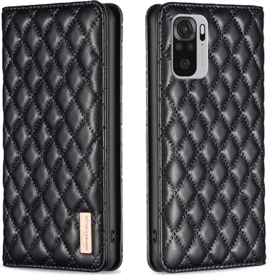 Obrázek produktu pro Redmi Note 10 4G Pouzdro, Elegantní Flip Kožené Pouzdro s Kapsami na Karty a Stojánkem pro Xiaomi Redmi Note 10 4G / Note10S černé