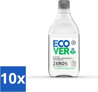 Produktbild von Ecover - Zero Geschirrspülmittel - Duftfrei - 450 ml - Vorteilspack - 10 Stücke