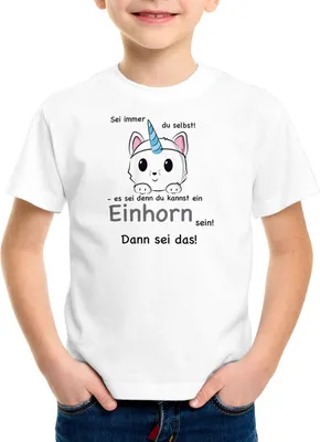 Produktbild von style3 Sei immer du selbst! Einhorn Kinder T-Shirt Unicorn