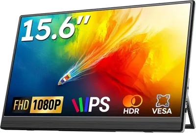 Productafbeelding van Draagbare Monitor 15,6 Inch - Portable Monitor - Tweede Scherm - Extra Scherm - Extern Beeldscherm