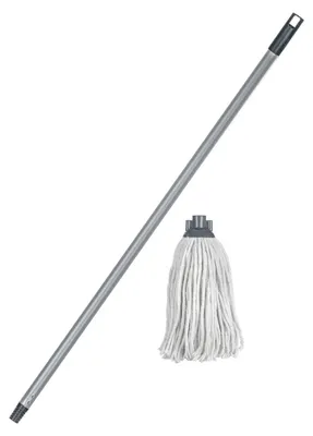 Immagine prodotto di BRILLANZ mop in cotone 160 G con barra 120 cm, filo grosso