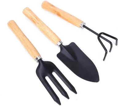 Productafbeelding van Tuingereedschapset, 3-delig - Handgereedschap - Hout