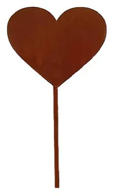Produktbild von Edelrost Gartenfigur Herz 50cm mit Stecker