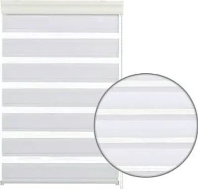 Produktbild von Gardinia Doppelrollo mit Kassette weiß 80 x 160 cm