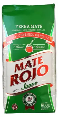 Immagine prodotto di Yerba Mate Rojo Suave 500g - Delicata, proveniente dall'Argentina