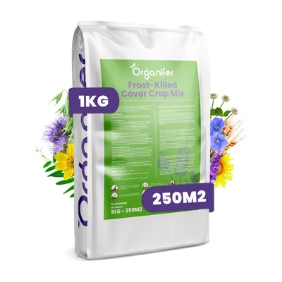 Zdjęcie produktu dla Nasiona Na Nawóz Zielony - Mieszanka Okrywowa Wrażliwa Na Mróz - 1 kg - 250 m² - Poprawia Żyzność I Strukturę Gleby - Organifer