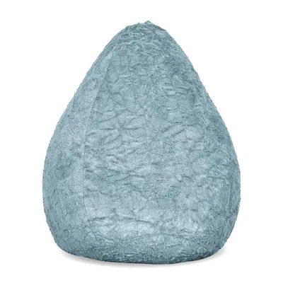 Produktbild von Luxury Fluffy Sitzsack stylischer Webplüsch Beanbag - 120L Pastel Blau